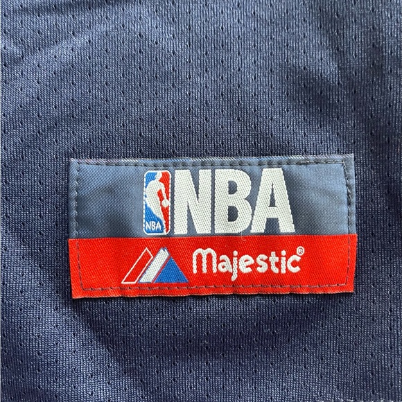 MAJESTIC Indiana Pacers Youth Shooting Shirt Blue Gold NBA Size Medium - Picture 5 of 5